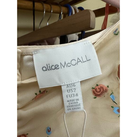 ALICE MCCALL PEACH MOOD FOR LOVE MINI DRESS Size US 2 Brand New - Picture 7 of 16